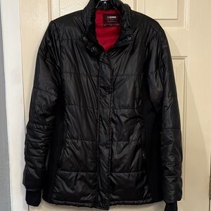 Ci Sono Quilted Black Puffer Jacket
